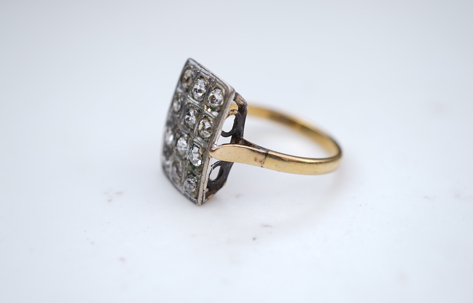 A diamond dress ring